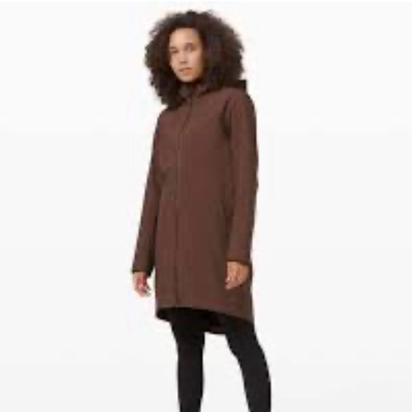 lululemon athletica Maroon Hooded Rain Jacket - Picture 2 of 5